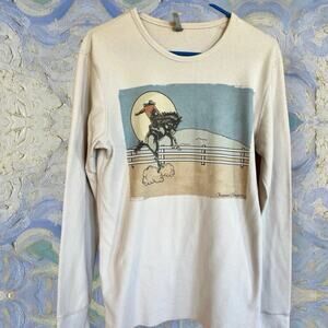 ORIGINAL COWGIRL cotton/polyester blend long sleeve thermal top size L